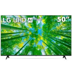 Smart TV 50" LG 4K UHD 50UQ8050 WiFi, Bluetooth, HDR, Nvidia GEFORCE NOW, ThinQ AI, Smart Magic, Google, Alexa