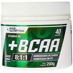 BCAA Pó 8:1:1 Sabor Limão 200g Mais Nutrition Aminoacido