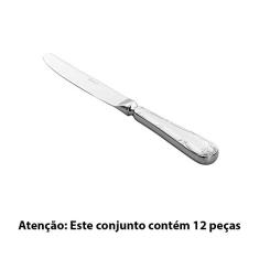 Conjunto 12 Facas de Sobremesa Royal em Inox - Wolff