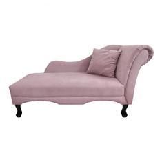 Recamier Divã Sofá Olivia Psicologia Consultório Suede Rosê - LM DECOR