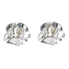 Kit 2 Spot Cristal K9 Embutir G9 Gesso Quarto Hall Ac661