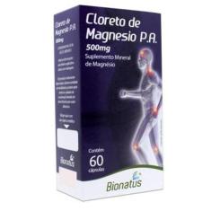 Cloreto De Magnésio P.A 500Mg Com 60 Cápsulas  - Bionatus
