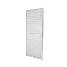 Porta Veneziana Abertura Esquerda 210x60cm Espresso Esquadrias Branco
