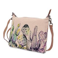 COTT N CURLS Cactus – Carteiras de pulso para mulheres, bolsa transversal, bolsa de livros, sacola, bolsa para celular, bolsa pequena, Off-white