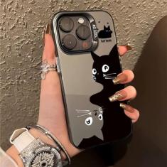 Para iphone 15 14 13 12 11 pro 15pro 14pro 13pro max x xs xs max xr se capa de telefone, preto, para iphone 15 plus