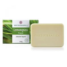 PHYTOTERAPICA - Sabonete de Lemongrass Pracaxi - Aromaterapia - Hidrata profundamente a pele e promove um banho altamente descongestionante e restaurador - Vegano, Cruelty-free - 100g
