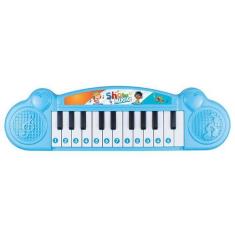 Teclado Piano Musical Bebê Brinquedo Infantil Divertido Azul - Art Bri