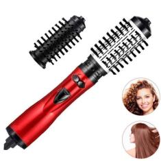 Escova Rotativa 2 Em 1 Secadora Modela Cabelo Liso Brilhante - Higa