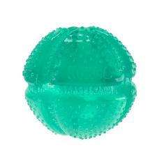 KONG Squeezz Dental Ball – Brinquedo para limpeza de dentes – Brinquedo de mastigação flexível para mastigadores suaves e leves – para cães médios/grandes