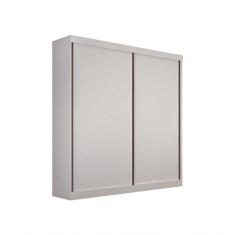 Guarda Roupa Solteiro 2 Portas 3 Gavetas - São Paulo-branco - Leifer Móveis