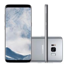 Smartphone Samsung Galaxy S8 Sm-G950fd 64Gb Prata 4G Tela 5.8" Câmera 12Mp Android 7.0
