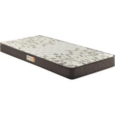 Colchão Solteiro Ecoflex Espuma D26 Ecoline Bordado 78x188x17cm Marrom
