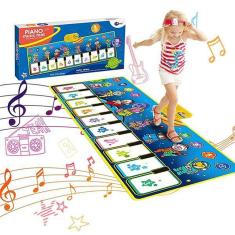 Piano Music Mat Tapete Musical Crianças Infantil Bebês Touch