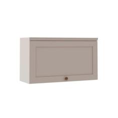 Armário Aéreo Cozinha 80cm Iluminata 100% Mdf 1 Porta Basculante Branc