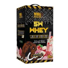 Whey Protein 5W 2Kg - MBD Nutrition, 2 Kg, Ninho com Morango