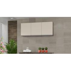 Armário de Cozinha Aéreo Nathan 120cm Chocolate/Off Wite