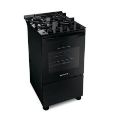 Fogão De Piso Brastemp 4 Bocas Com Mesa De Vidro E Dupla Cham