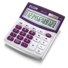 Calculadora de mesa elgin 12 digitos mv4127 - roxa