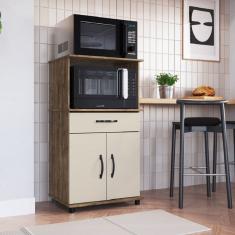 Balcão de Cozinha para Forno 2 Portas 1 Gaveta Laura Itaúba/off