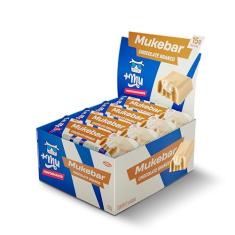 +Mu Barra Proteína Mukebar Sabor Chocolate Branco - Display 12 unidades - 720g
