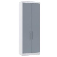 Guarda Roupa Modulado 79cm 2 Portas Alpes Luciane Móveis, Branco PF/Gr