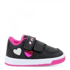 Tênis Casual Coração Ajustável Via Vip Infantil Menina-Unissex
