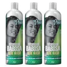 3 Shampoos Hidratantes Soul Power Babosa Aloe Wash 315ml