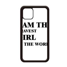 Capa I Am The Bravest Girl para iPhone 12 Pro Max para Apple Mini Mobile Case Shell