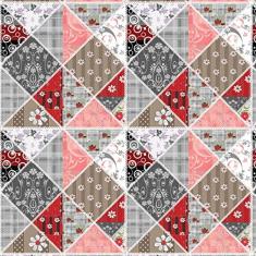 Papel De Parede Adesivo Lavável Mosaico Retrô 15m