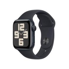 Apple Watch SE GPS • Caixa meia-noite de alumínio – 40 mm • Pulseira esportiva meia-noite – M/G
