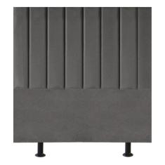 Cabeceira Estofada De Cama Casal Box 140 Cm Karla Linho cinza