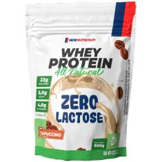Whey Protein Zero Lactose All Natural 900g NewNutrition, Capuccino, 90