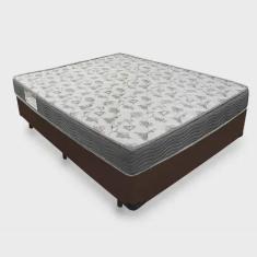 Cama Box Viúva Marrom Blindada + Colchão De Espuma D33 - Ortobom - iso