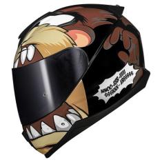 Capacete Moto Masculin Fechado Norisk Razor Looney Tunes Taz, Preto br