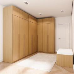 Guarda-roupa Modulado de Canto 10 Peças 18 Portas Jade CabeCasa Madeir