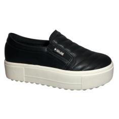 Tênis Quiz Slip-on Platform Liso Feminino-Feminino