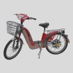 Bicicleta Elétrica Eco 350w vermelha