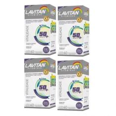Kit Com 4 Lavitan Vitalidade Cimed 50+ C/60 Comprimidos