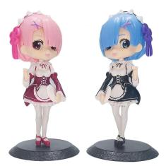 2pcs Rem Ram figura modelo de brinquedo