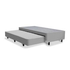 Base Box Bicama Molejo Basic Solteirão Yescasa Mescla Cinza