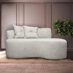 Sofá Orgânico Plaza 2 Lugares 180cm Linho Bouclê Bege SOFA STORE
