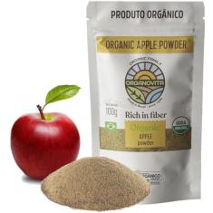 Farinha de Maçã Orgânica 100g - Organovita - 100% Natural, Rica em Fibras e Nutrientes, Versátil para Culinária Saudável