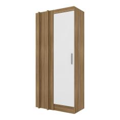 Guarda Roupa Modulado Canto Reto Joker Boreal/branco- Móveis Arapongas