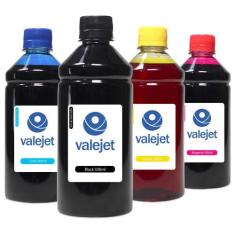 Kit 4 Tintas Bulk Ink L3111 CMYK 500ml Corante Valejet