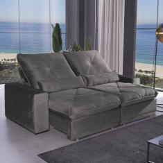 Sofá 5 Lugares 2,90m Retrátil e Reclinável Átila Bom Pastor