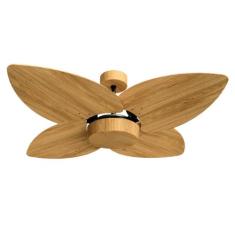 Ventilador de Teto Natuvent Dahlia No Light 4 Pás Madeira Freijó, 110V