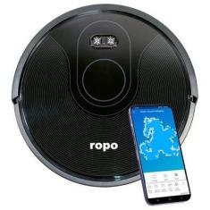 Robô Aspirador Ropo Glass 3, 4 Em 1, Bivolt, Preto