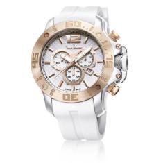 Relógio De Pulso Jean Vernier Pulseira De Silcone Jv02111