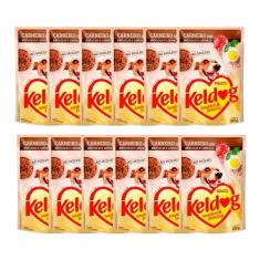 Kit 12 Ração Úmida para Cachorro Keldog Cordeiro com Brócolis e Linhaç