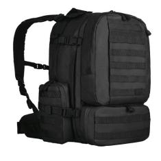 Mochila Invictus Defender 55 Litros Tática Militar, Preto